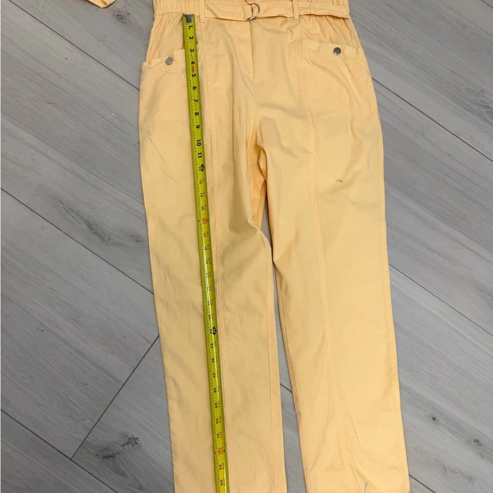 The Truffle Women’s Jumpsuit with Ruffle Detail Yellow Sz M - Picture 4 of 7